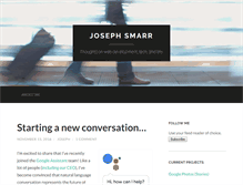 Tablet Screenshot of josephsmarr.com